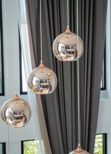 Close-up Of A Lamp Inside A House,Electricity.